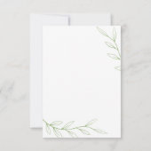 Hawaii Forest Bird Palila Bedankkaart (Achterkant)