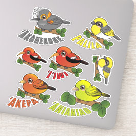 Hawaii Forest Vogelpakket Sticker
