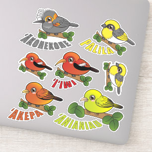 Hawaii Forest Vogelpakket Sticker