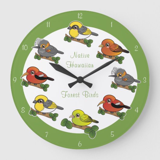 Hawaii Forest Vogels Grote Klok (Voorkant)