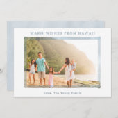 HAWAII FOTO KERSTKAART | GEZINSFOTO OP HET STRAND (Voorkant / Achterkant)