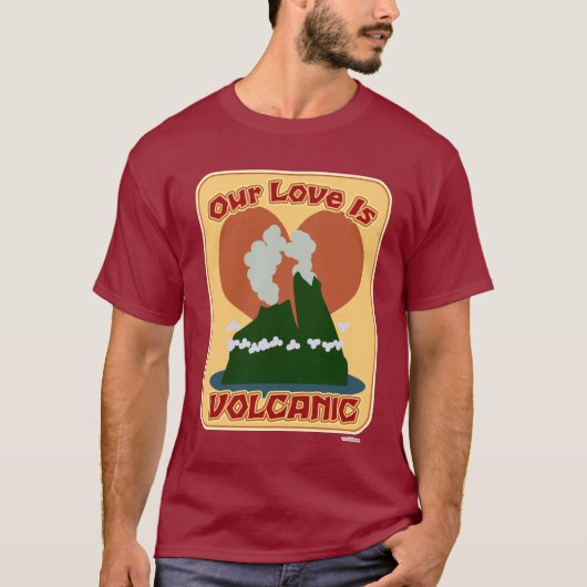 Hawaii Funny Lava Cartoon Travel Motto T-Shirt (Voorkant)