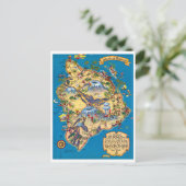 Hawaii Funny Map Briefkaart (Staand voorkant)