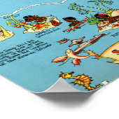 Hawaii Funny Map Poster (Hoek)