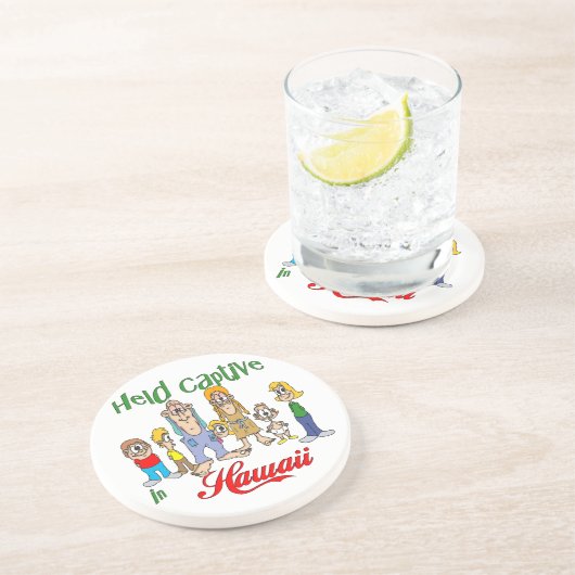 Hawaii Funny Trailer Park Sandstone Onderzetter (Zijkant)