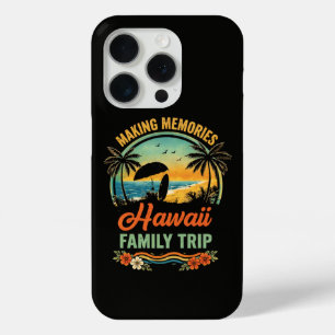 Hawaii Gezinsreis Strand Zonsondergang Paragliden iPhone 15 Pro Case