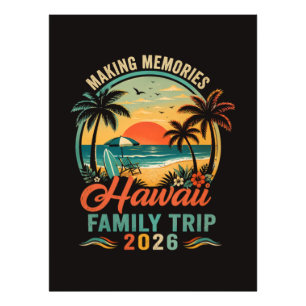 Hawaii gezinsreis tropische zonsondergang 2026 foto afdruk