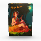 Hawaii Girl met Ukulele Fotoblokken (Voorkant)