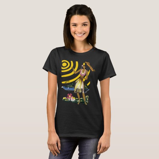 Hawaii Girl T-shirt (Voorkant volledig)