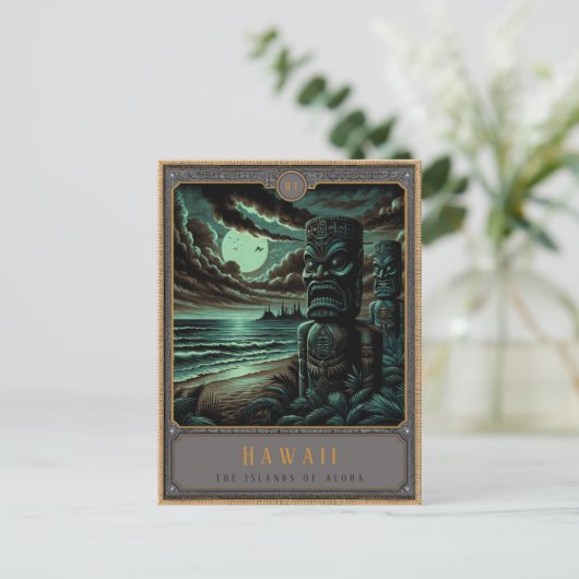 Hawaii | Gotische kunst Briefkaart (Staand voorkant)