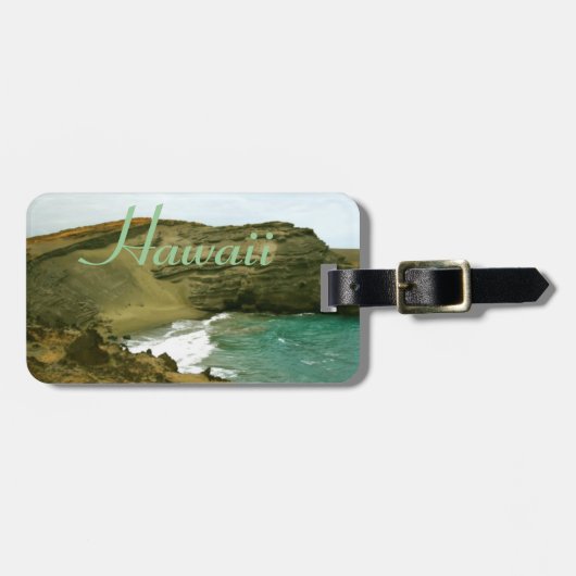 Hawaii Green Sand Beach Baggage I.D. Bagagelabel (Voorkant horizontaal)