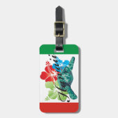 Hawaii Green Zee Turtle Bagagelabel (Voorkant verticaal)