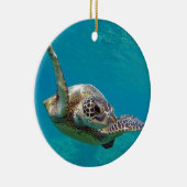 Hawaii Green Zee Turtle - Honu Keramisch Ornament (Rechts)