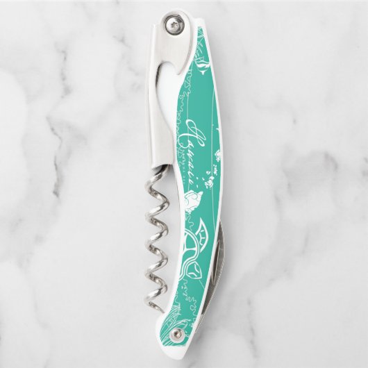 Hawaii Green Zee Turtle Kurkentrekker (Voorkant)