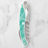 Hawaii Green Zee Turtle Kurkentrekker (Achterkant)