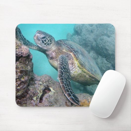 Hawaii Green Zee Turtle Muismat (Met muis)