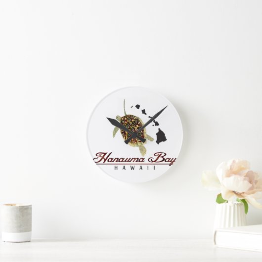 Hawaii Green Zee Turtle Ronde Klok (Huis)