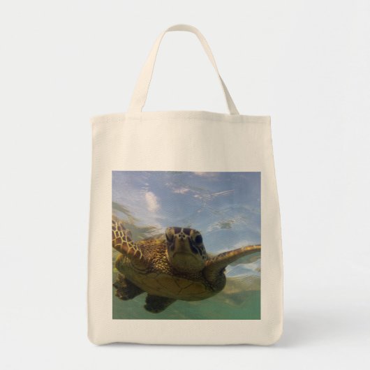 Hawaii Green Zee Turtle Tote Bag (Voorkant)