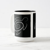 Hawaii Green Zee Turtle Tweekleurige Koffiemok (Voorkant links)