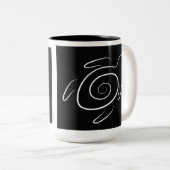 Hawaii Green Zee Turtle Tweekleurige Koffiemok (Voorkant rechts)