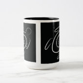 Hawaii Green Zee Turtle Tweekleurige Koffiemok (Center)