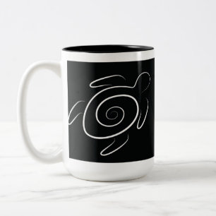 Hawaii Green Zee Turtle Tweekleurige Koffiemok