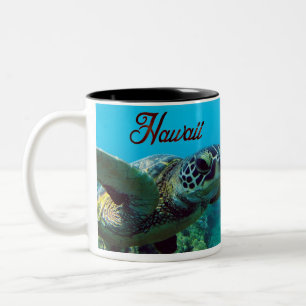 Hawaii Green Zee Turtle Tweekleurige Koffiemok
