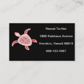 Hawaii Green Zee Turtle Visitekaartje (Voorkant)