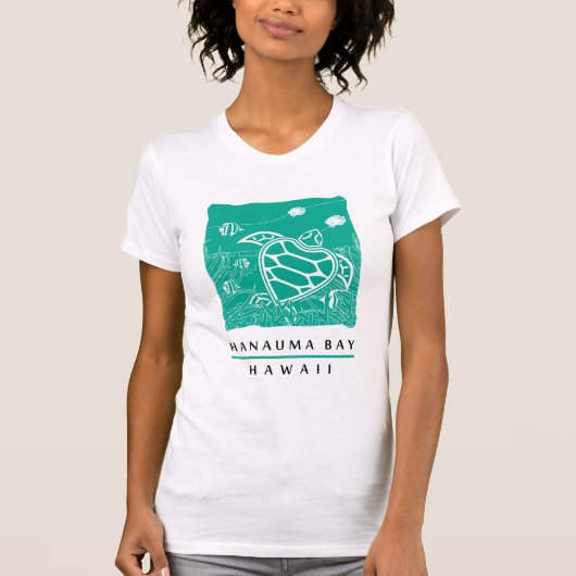 Hawaii Groene Zee Schildpad - Hanauma Bay T-shirt (Voorkant)