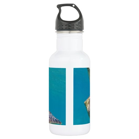 Hawaii Groene Zeeen Schildpad - Honu Waterfles (Achterkant)