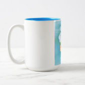 Hawaii groot eiland tweekleurige koffiemok (Links)