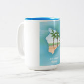 Hawaii groot eiland tweekleurige koffiemok (Voorkant links)
