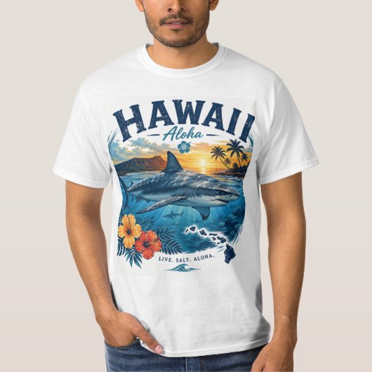 Hawaii Haaien T-shirt (Voorkant)