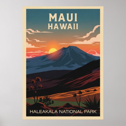 Hawaii Haleakala National Park V02 Poster (Voorkant)