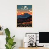 Hawaii Haleakala National Park V02 Poster (Thuiskantoor)