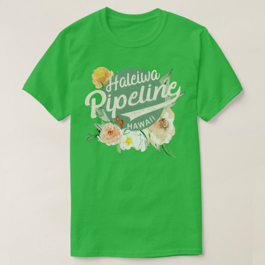 Hawaii Haleiwa Pipeline Oahu North Shore Surf Desi T-shirt (Design voorkant)