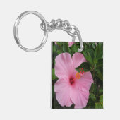 Hawaii Hanauma Bay Hibiscus Bloemen Sleutelhanger (Voorkant Links)