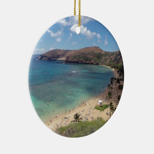 Hawaii Hanauma Bay Oahu Keramisch Ornament (Rechts)