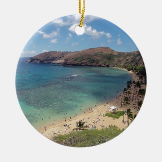 Hawaii Hanauma Bay Oahu Keramisch Ornament (Voorkant)