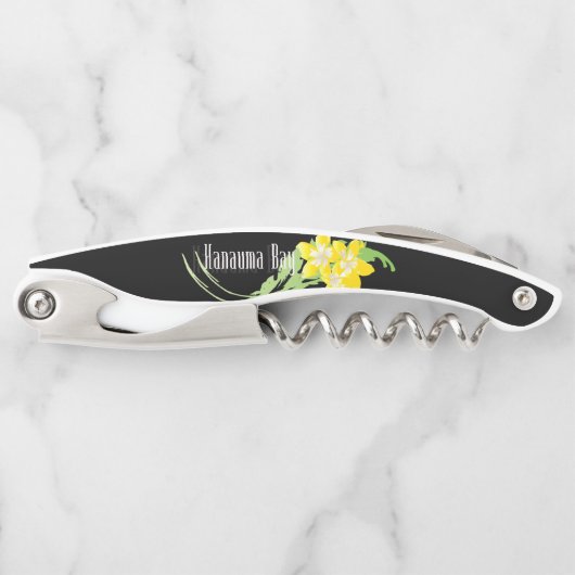 Hawaii Hanauma Bay Plumeria Flower Kurkentrekker (Voorkant)