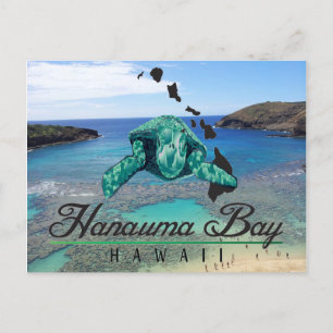 Hawaii Hanauma Bay Turtle - Honu Briefkaart