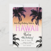 Hawaii Hawaïaanse Eiland Zomer Meisjes Verjaardags Kaart (Voorkant)