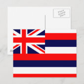 HAWAII/HAWAÏAN FLAG BRIEFKAART (Voorkant / Achterkant)