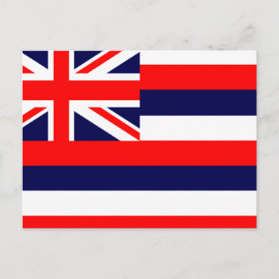 HAWAII/HAWAÏAN FLAG BRIEFKAART