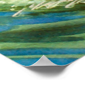 Hawaii, Hawaian surfer meisje op een grote golf, Poster (Hoek)