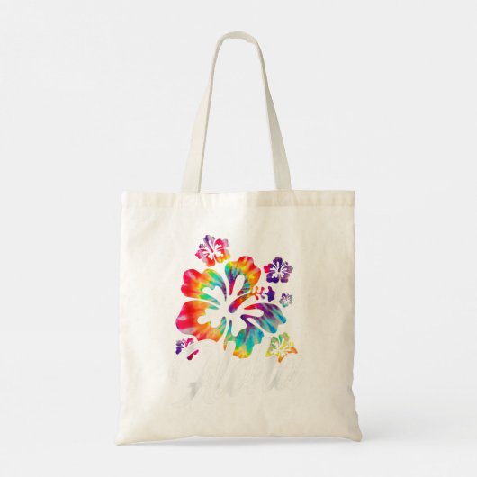 Hawaii Hawaiian Aloha stranden Hibiscus Flowers St Tote Bag (Achterkant)