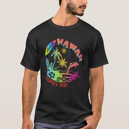 Hawaii Hawaiian Aloha Vacation Matching Family Gro T-shirt (Voorkant)
