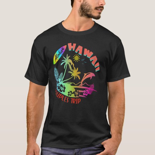 Hawaii Hawaiian Aloha Vacation Matching Family Gro T-shirt (Voorkant)