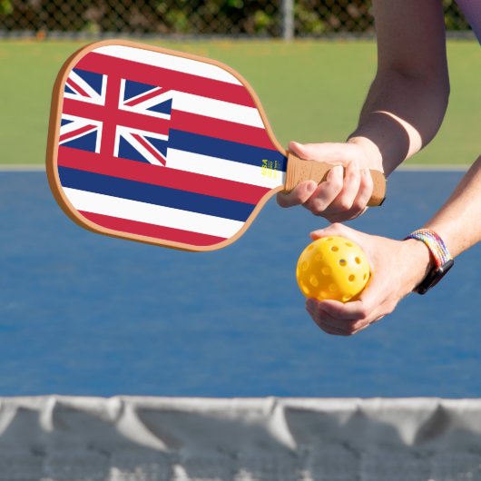 Hawaii Hawaiian Flag Pickleball Paddle (Insitu)