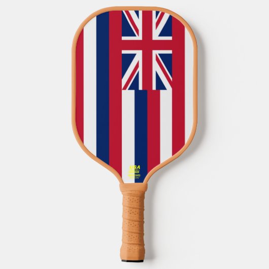 Hawaii Hawaiian Flag Pickleball Paddle (Achterkant)